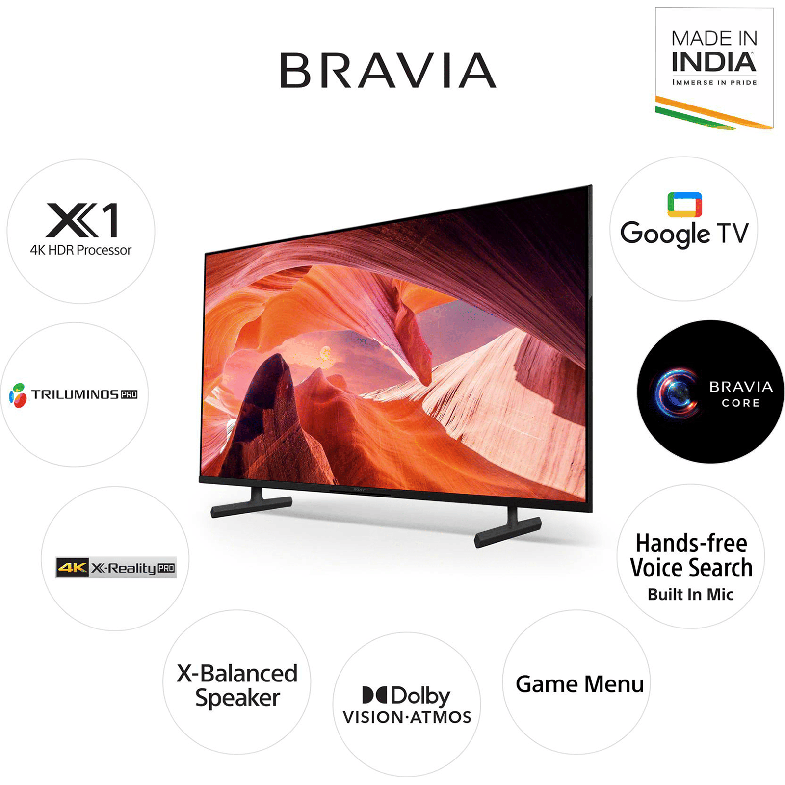 SONY BRAVIA X80L 43型 SONY Bravia X80L 108 cm (43 inch) Ultra HD (4K) LED Smart Google